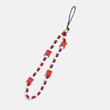 University of Nebraska Beaded Phone Charm - University of Nebraska