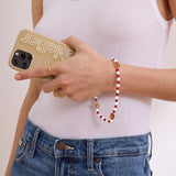 University of Oklahoma Beaded Phone Charm - University of Oklahoma