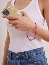 BaubleBar University of Kansas Beaded Phone Charm - University of Kansas - 
    Collegiate sports phone charm
  

