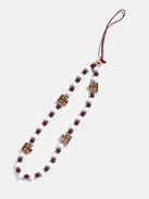 Texas A&M University Beaded Phone Charm - Texas A&M University