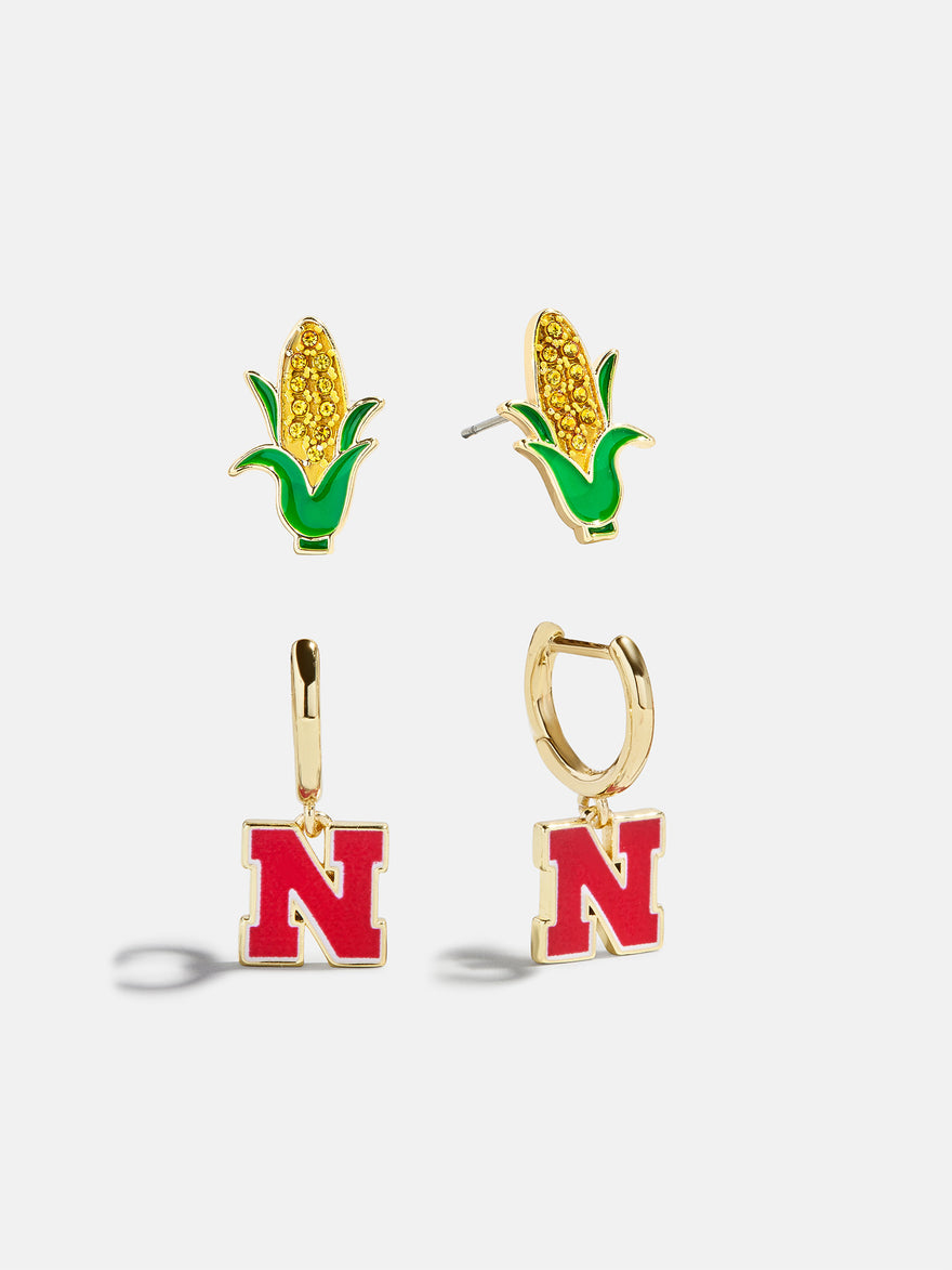 University of Nebraska Earring Set - University of Nebraska