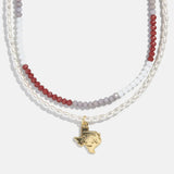 Texas A&M University Beaded Logo Necklace Set - Texas A&M University