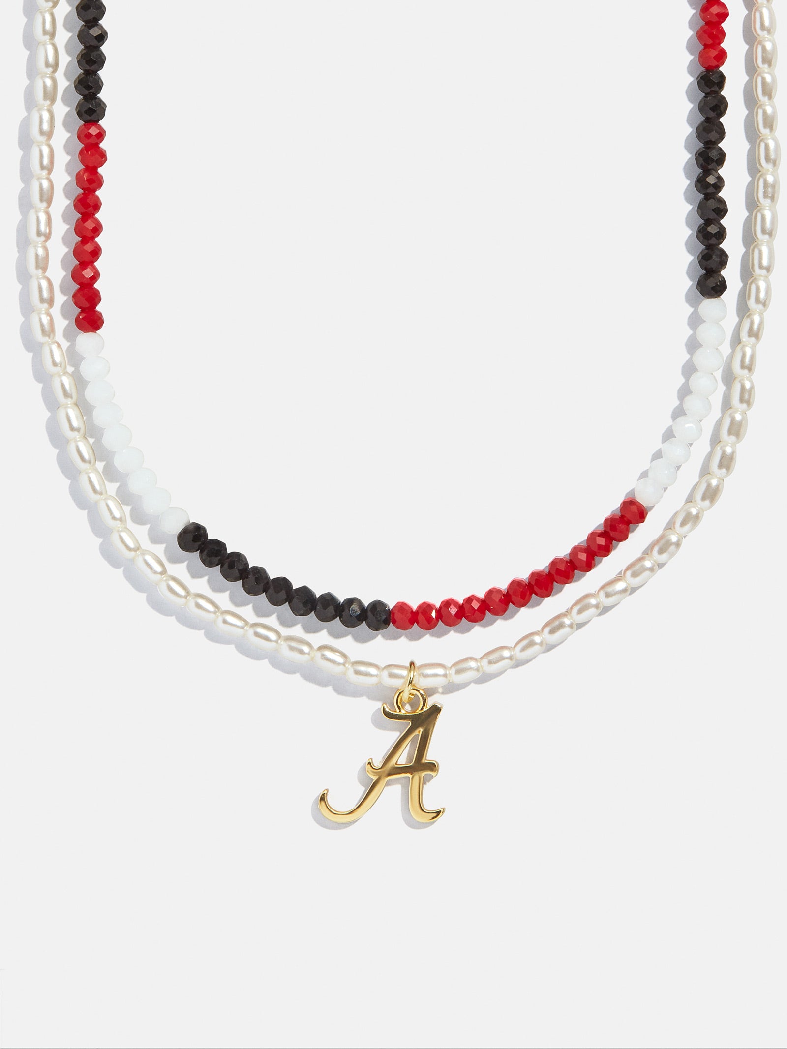 University of Alabama Beaded Logo Necklace Set - University of Alabama