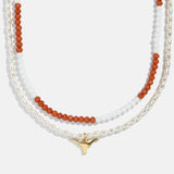 University of Texas at Austin Beaded Logo Necklace Set - University of Texas at Austin