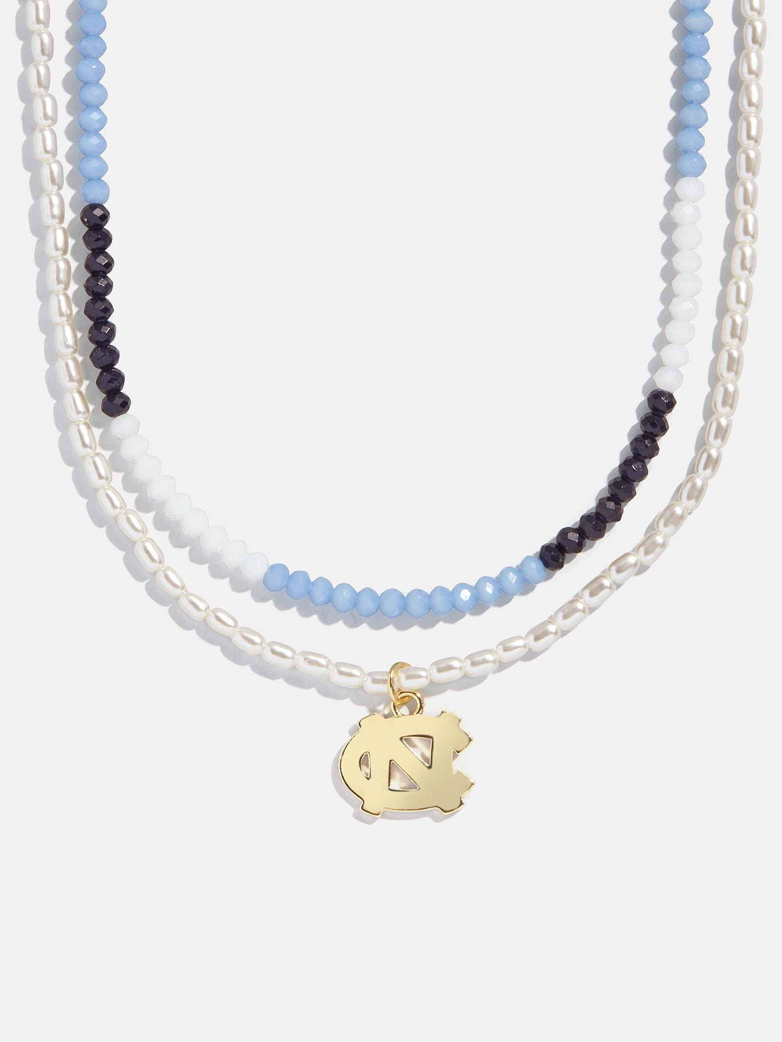 University of North Carolina Beaded Logo Necklace Set - University of North Carolina