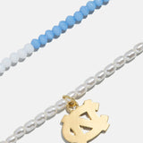 University of North Carolina Beaded Logo Necklace Set - University of North Carolina