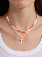 University of Tennessee Beaded Logo Necklace Set - University of Tennessee