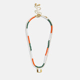 University of Miami Logo Beaded Necklace Set - University of Miami