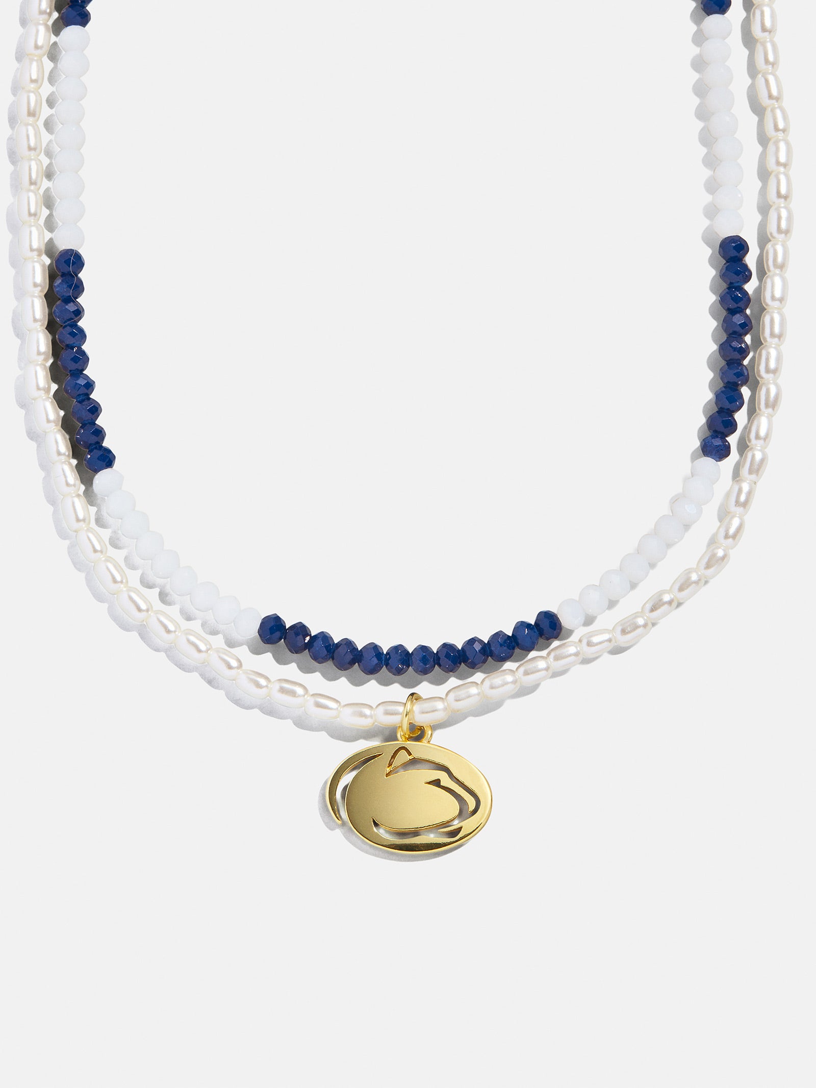 Penn State University Beaded Logo Necklace Set - Penn State University