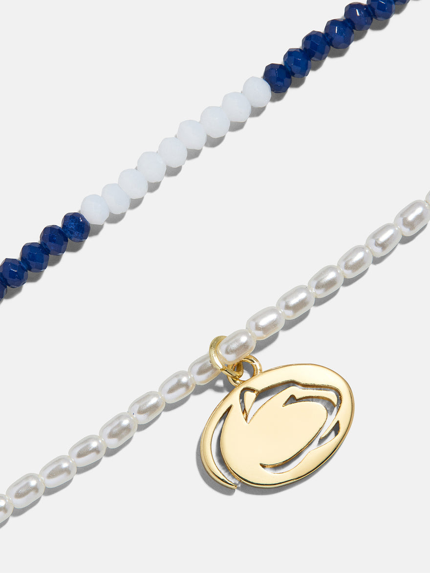 Penn State University Beaded Logo Necklace Set - Penn State University