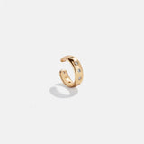 Vanessa 18K Gold Ear Cuff - Gold/Pavé