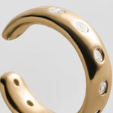 Vanessa 18K Gold Ear Cuff - Gold/Pavé