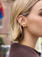 Kat 18K Gold Layered Ear Cuff - Gold/Pavé