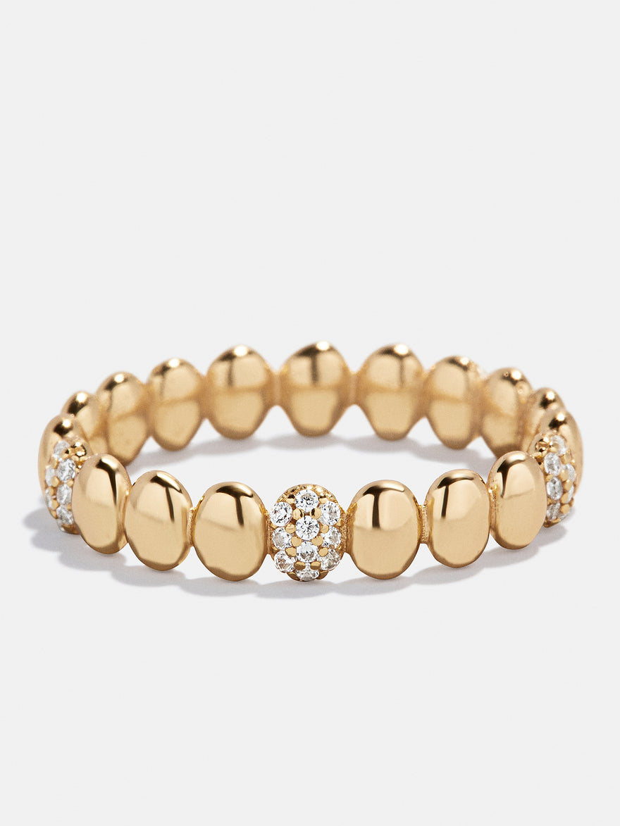 Alyssa 18K Gold Ring - Gold/Pavé