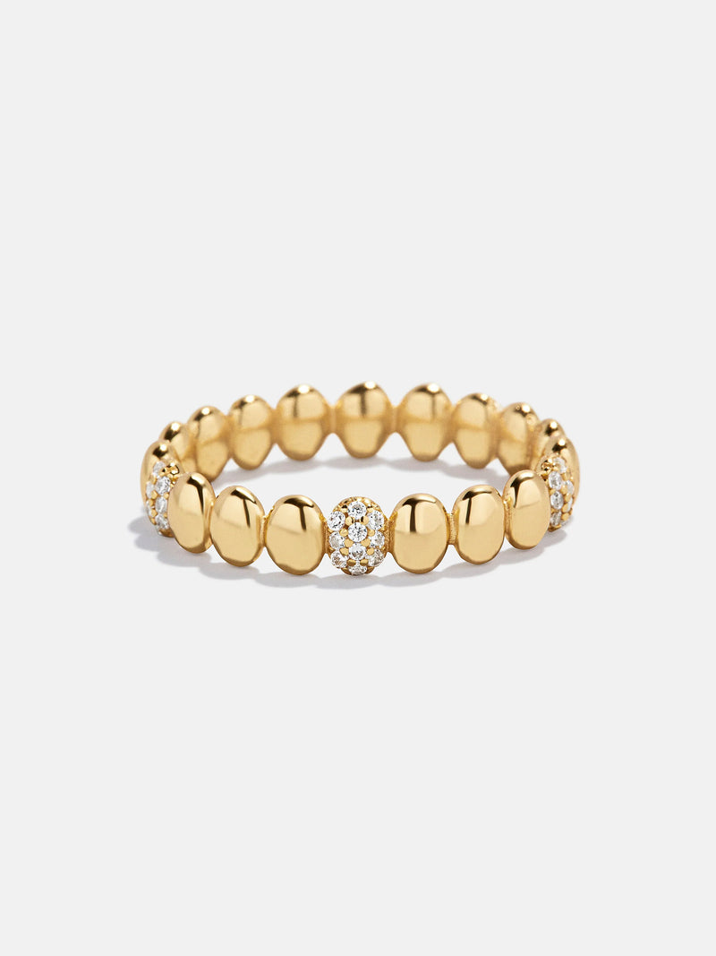Alyssa 18K Gold Ring - Gold/Pavé