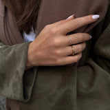 Miranda 18K Gold Wrap Ring - Gold/Pavé