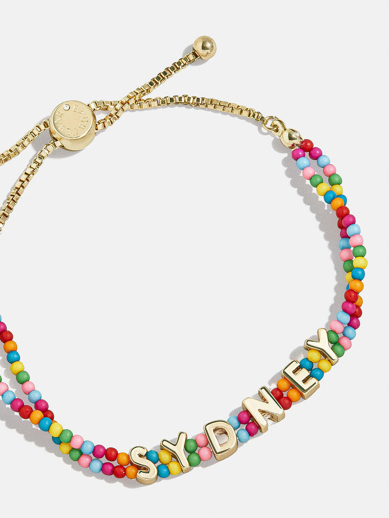 Rainbow Kids’ Custom Nameplate Bracelet  - Multi