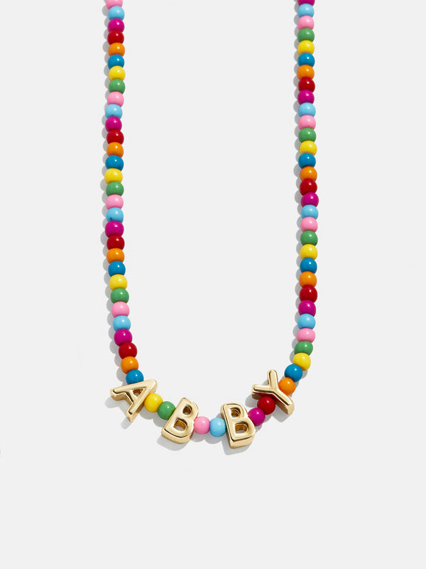 Rainbow Kids’ Custom Nameplate Necklace  - Multi