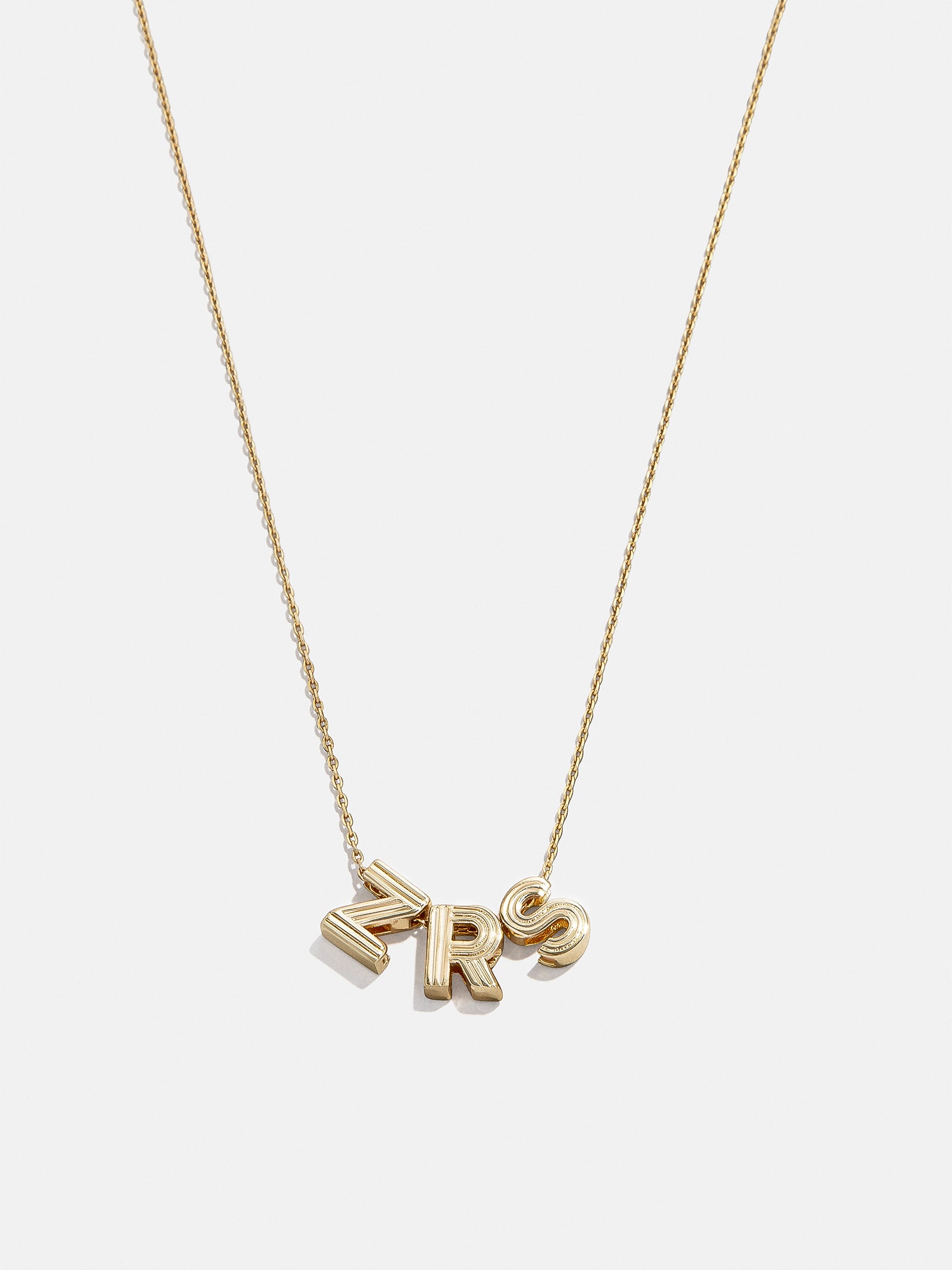 Retro Letter Custom Necklace - Retro Bubble Letter