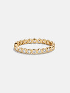 Amalie 18K Gold Ring - Gold/Pavé