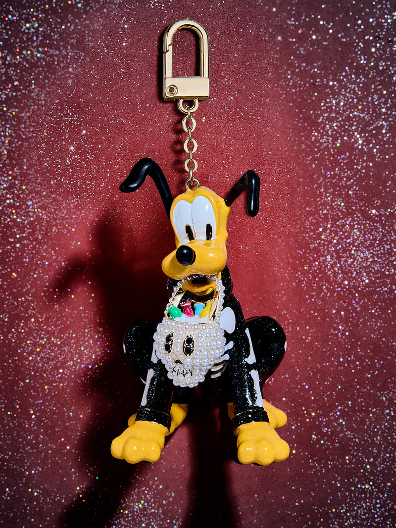 Disney Pluto Skeleton Halloween Bag Charm - Pluto Skeleton
