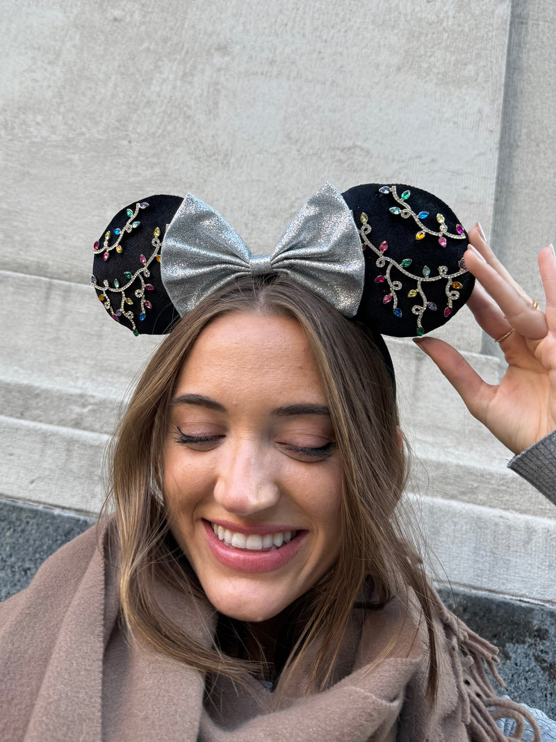 BaubleBar Disney Minnie Mouse Christmas Lights Ears Headband - Minnie Mouse Christmas Light Ears - 
    Disney holiday ears
  
