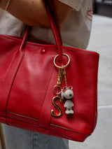 BaubleBar Peanuts Snoopy 3D Bag Charm - Snoopy - 
    Embellished key chain
  
