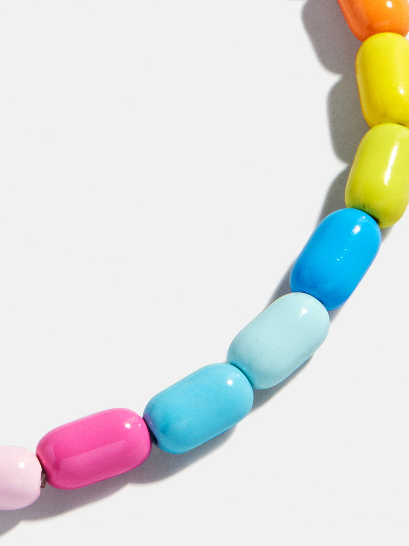 Brighten Up Enamel Beaded Bracelet - Jelly Beans