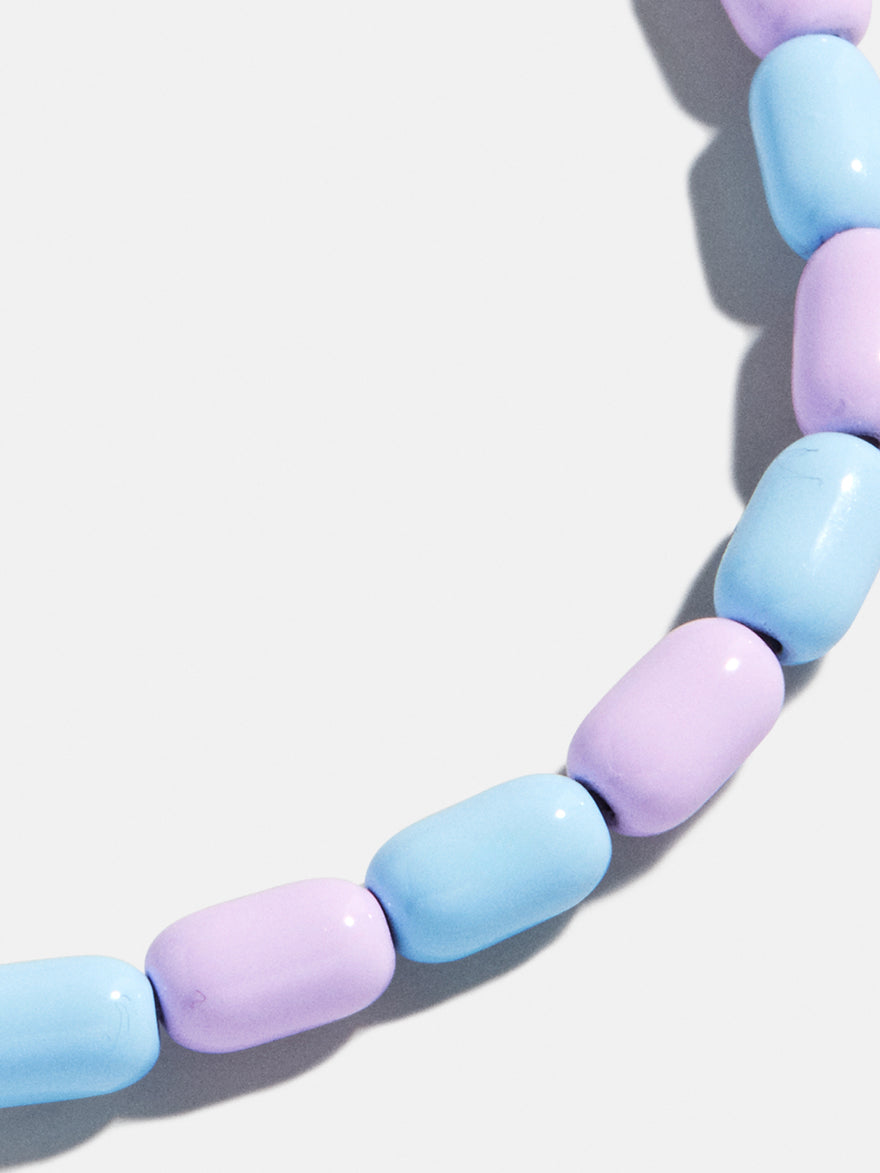 Brighten Up Enamel Beaded Bracelet - Cotton Candy