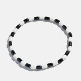 Brighten Up Enamel Beaded Bracelet - Licorice Twist