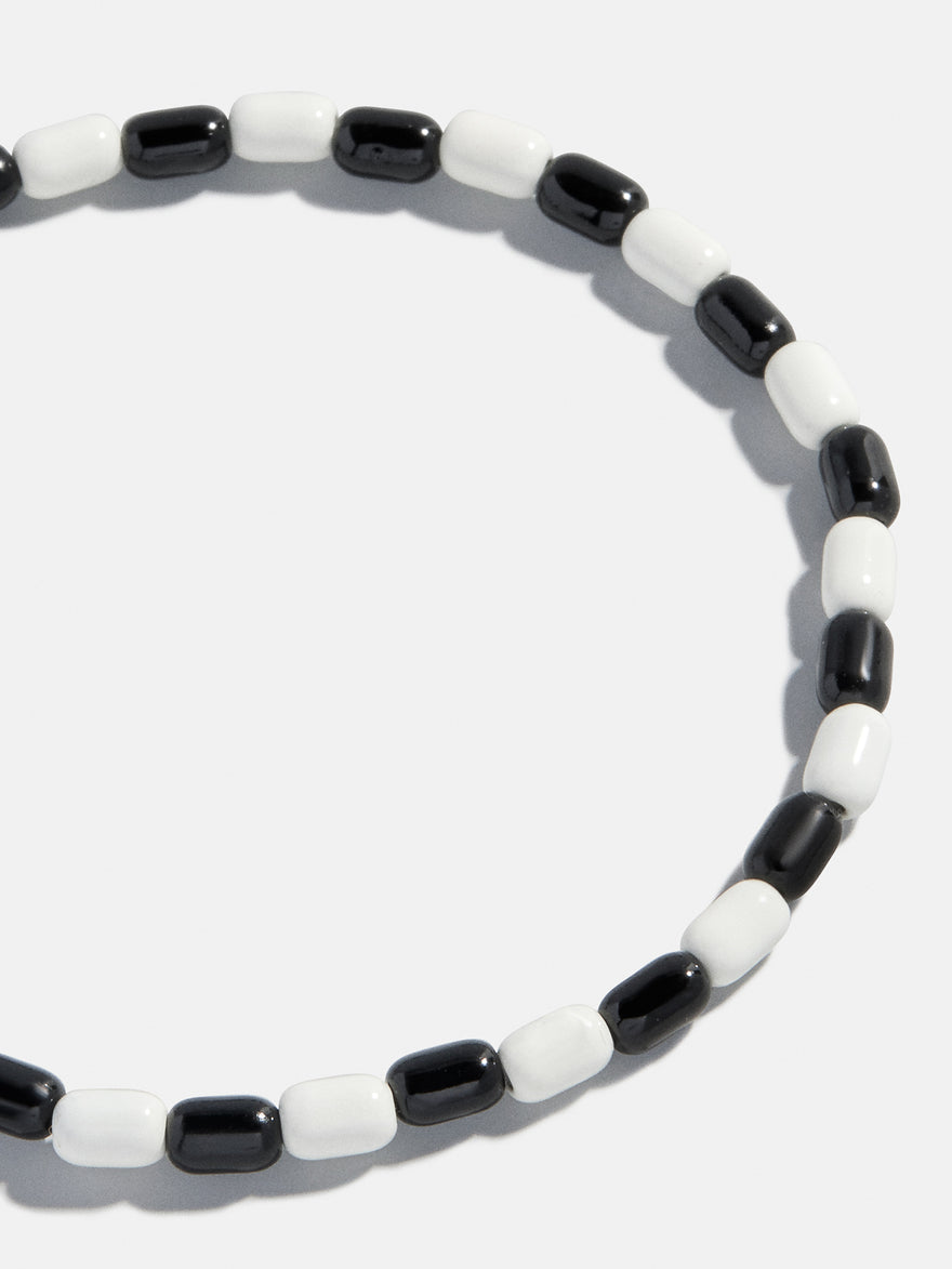 Brighten Up Enamel Beaded Bracelet - Licorice Twist
