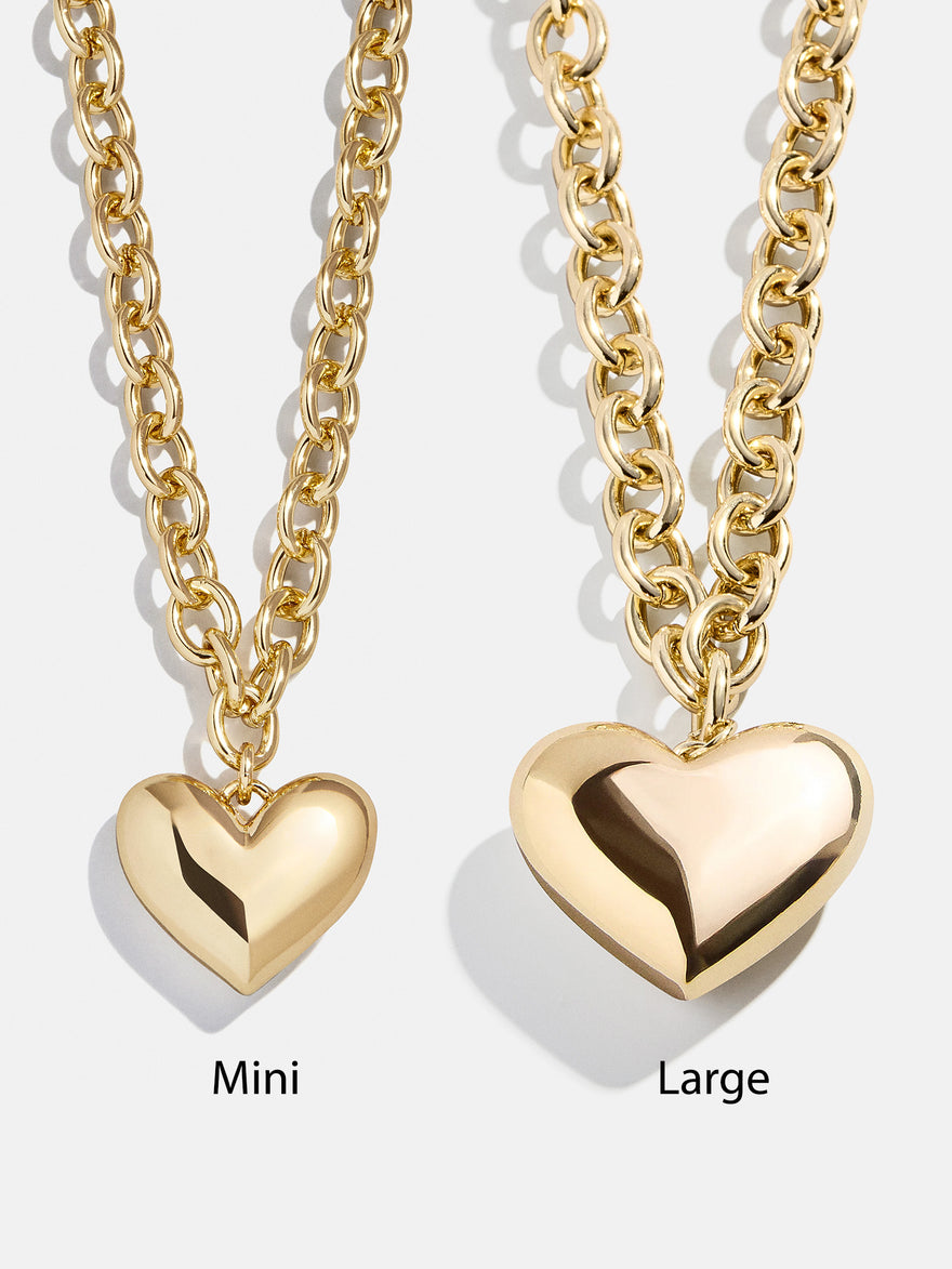 Millie Mini Bubble Heart Necklace - Gold