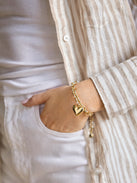 Millie Bubble Heart Bracelet - Gold