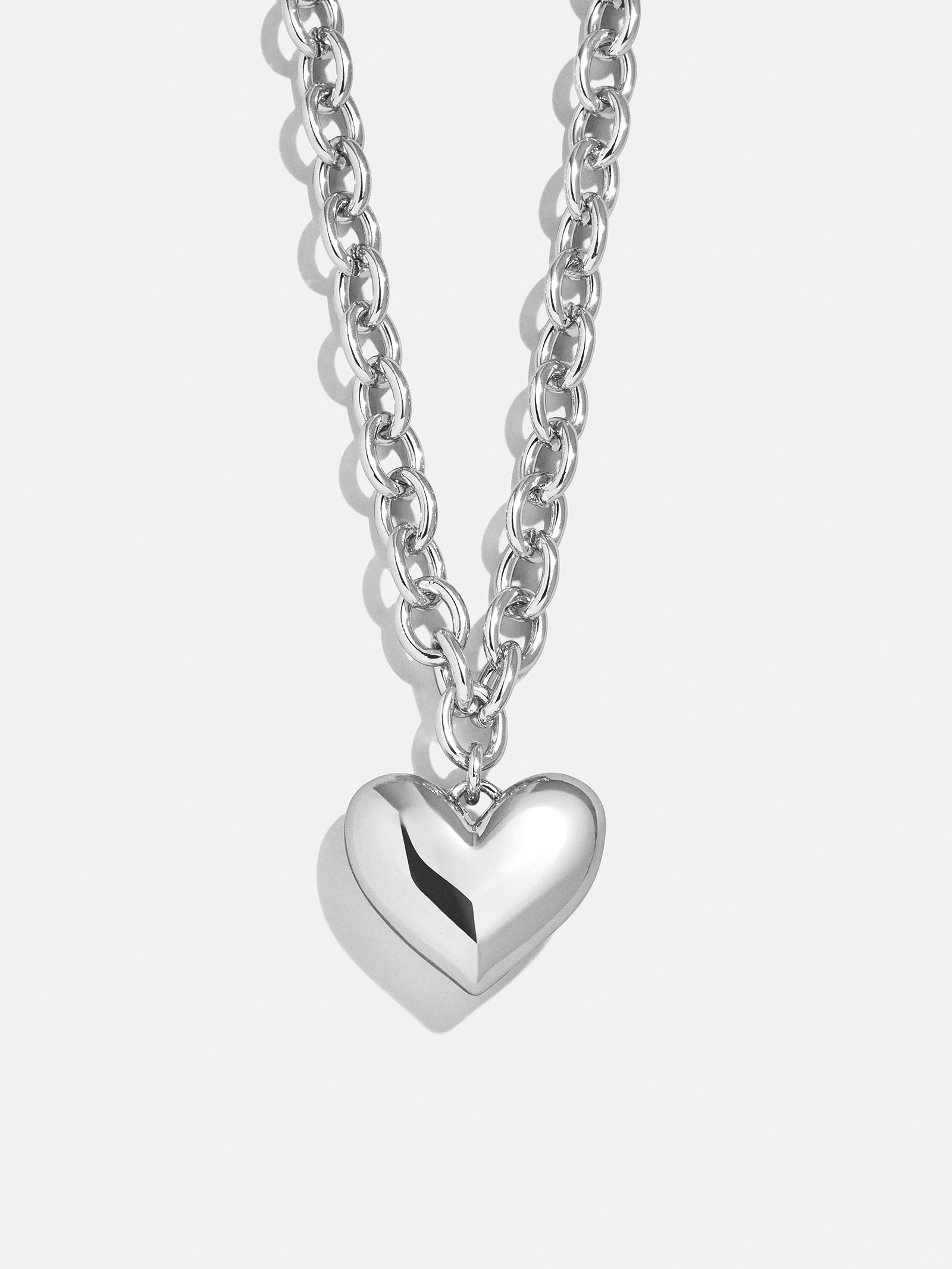 Millie Mini Bubble Heart Necklace - Silver