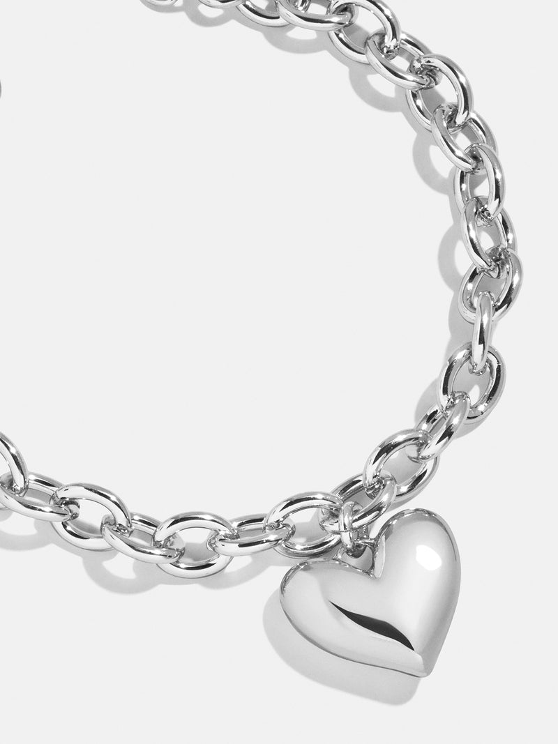 Millie Bubble Heart Bracelet - Silver