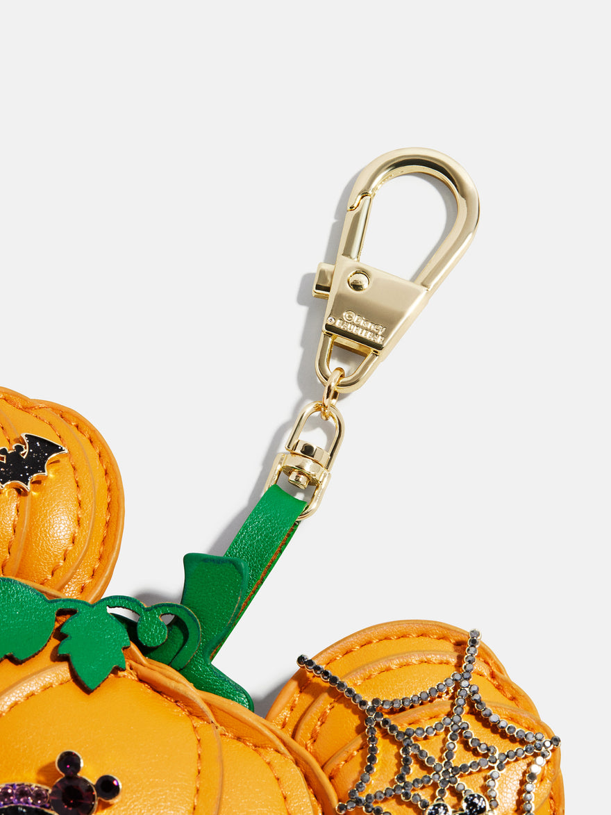Disney Mickey Mouse Haunted Pumpkin Puff Bag Charm - Haunted House Bag Charm