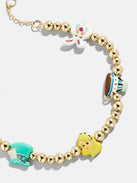 Disney Alice in Wonderland Pisa Charm Bracelet - Gold/Multi