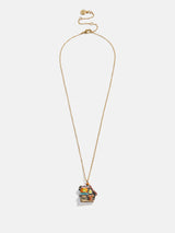 BaubleBar Disney Haunted House Halloween Pendant Necklace - All Hallows' Hue - 
    Gold chain with a 3D Halloween charm 
  
