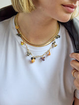 BaubleBar Disney Halloween Charm Necklace - All Hallows' Hue - 
    Gold chain with Halloween charms
  
