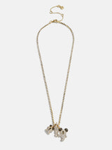 BaubleBar Disney Mickey Mouse Ghost Charm Necklace - Gold/Pavé - 
    Gold chain with Disney Halloween charms 
  
