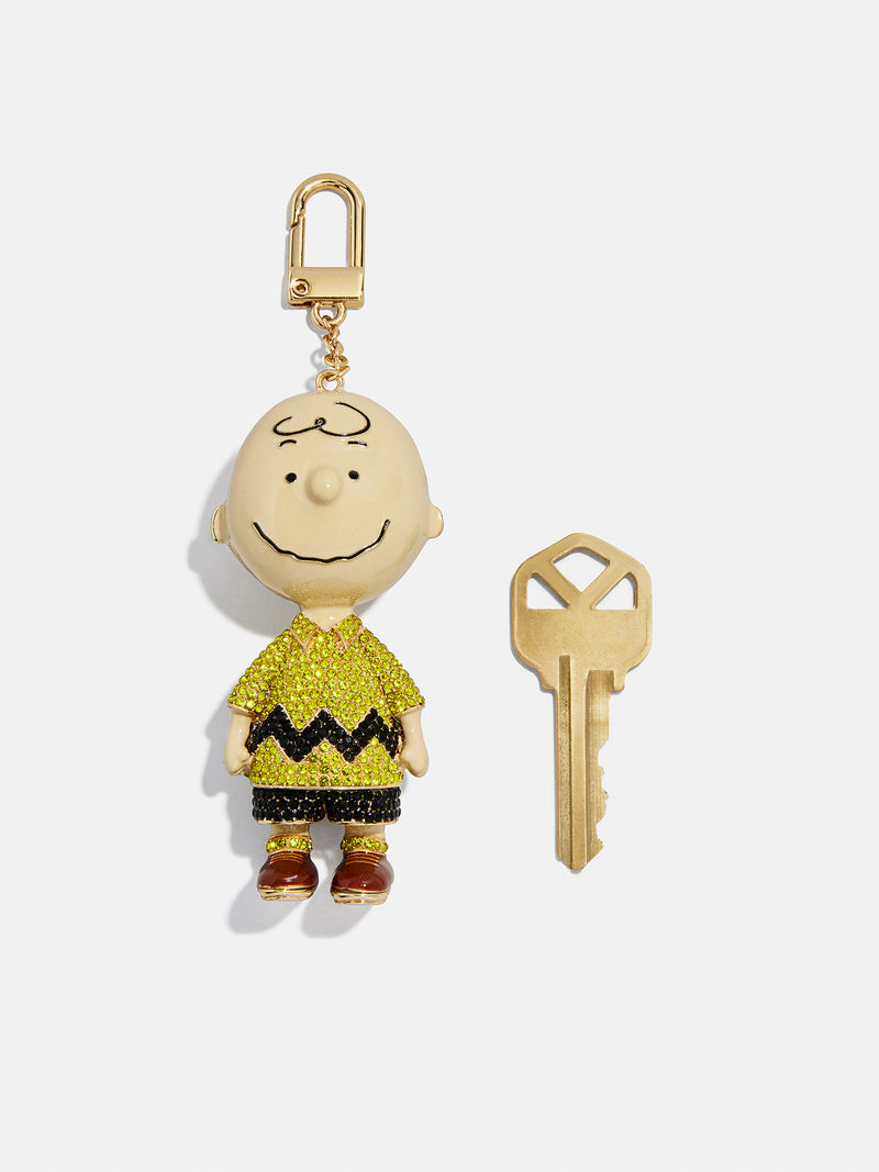 BaubleBar Peanuts Charlie Brown 3D Bag Charm - Charlie Brown - 
    Embellished key chain
  
