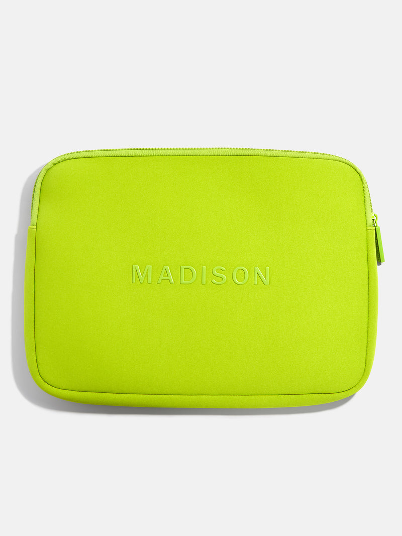 BaubleBar Lime Green - 
    Personalized laptop case
  
