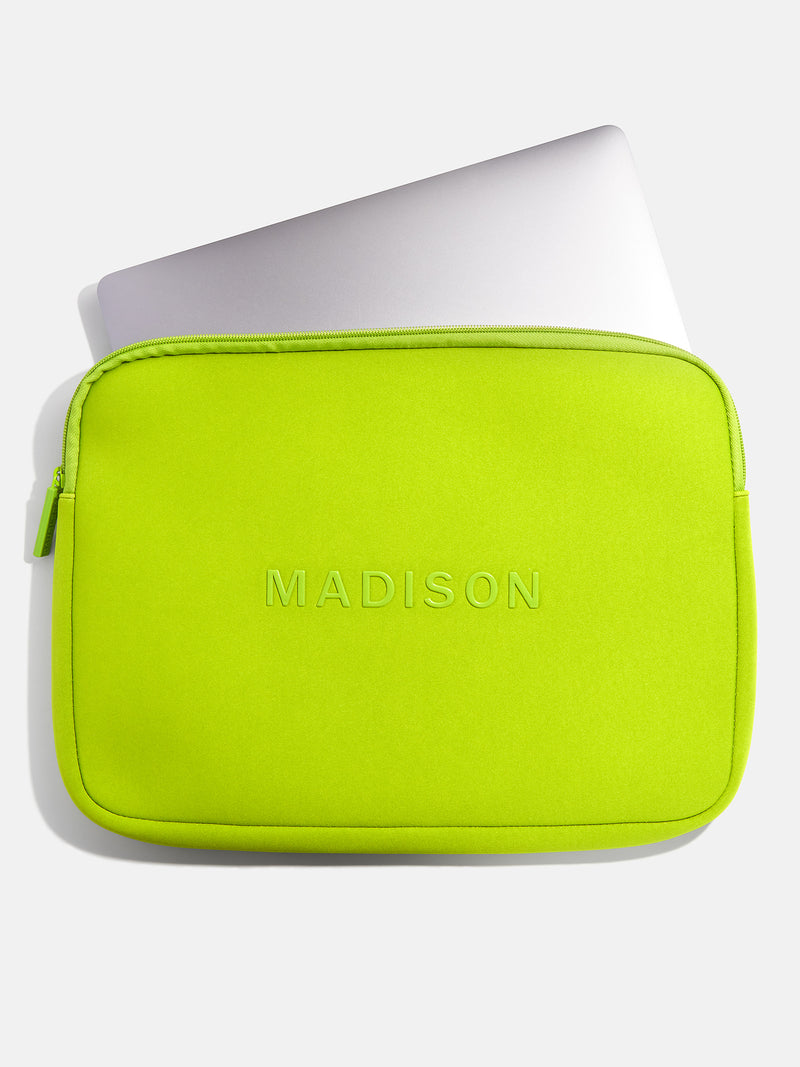BaubleBar Lime Green - 
    Personalized laptop case
  
