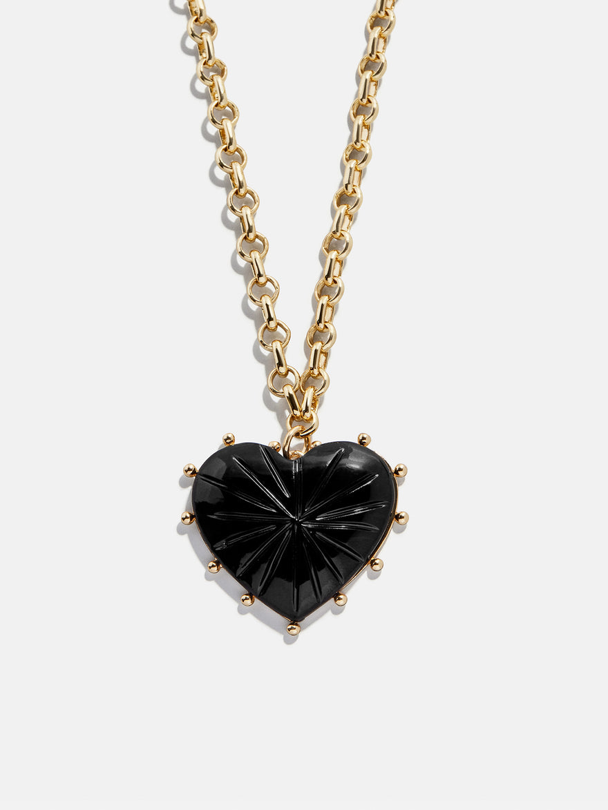 Juno Black Resin Pendant - Black