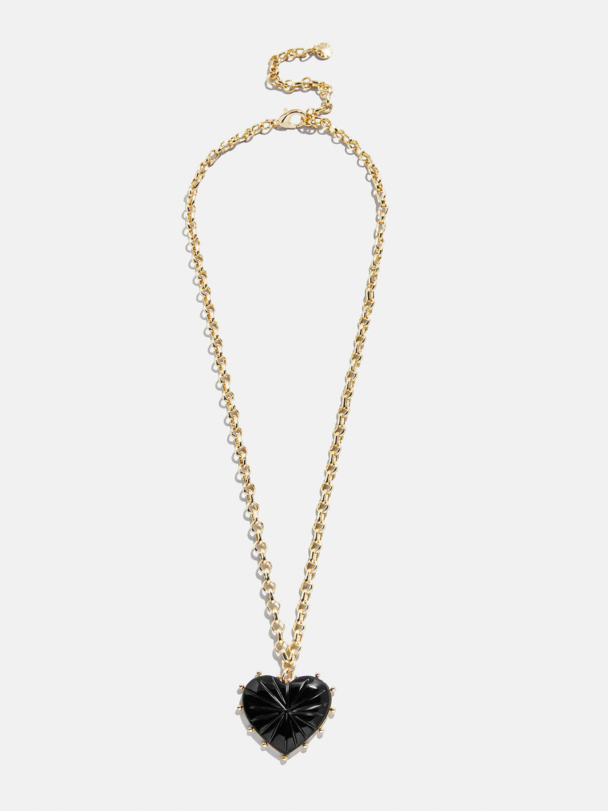 Juno Black Resin Pendant - Black