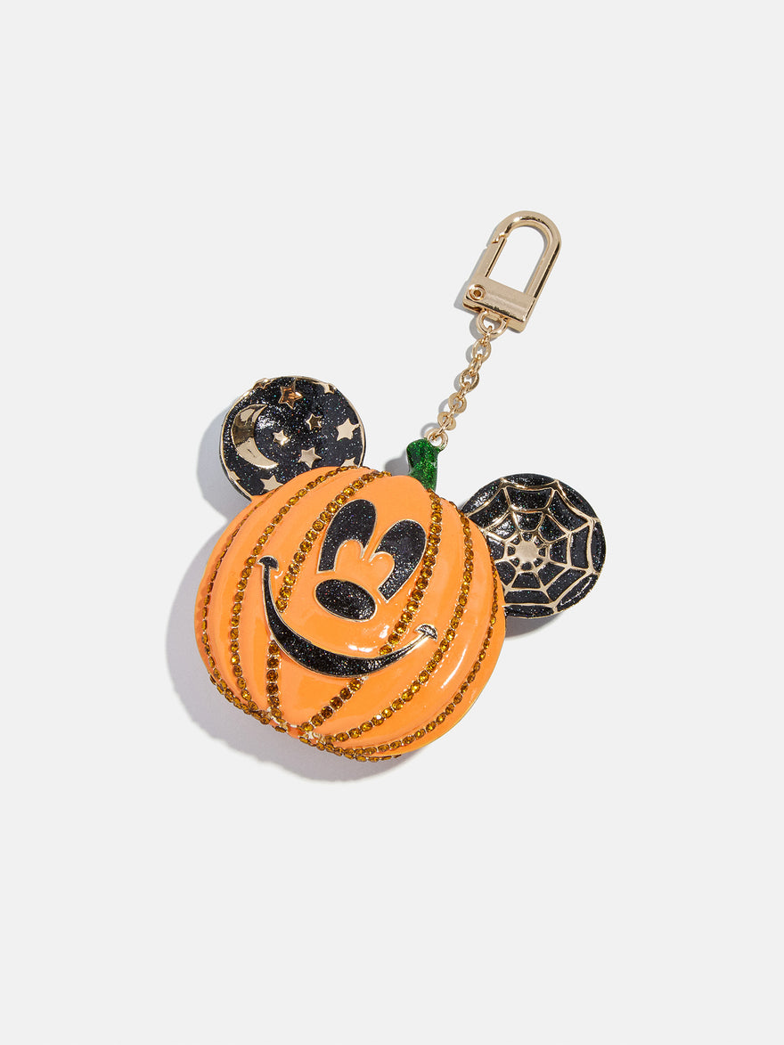 Disney Mickey Mouse Pumpkin Bag Charm - Black/Orange