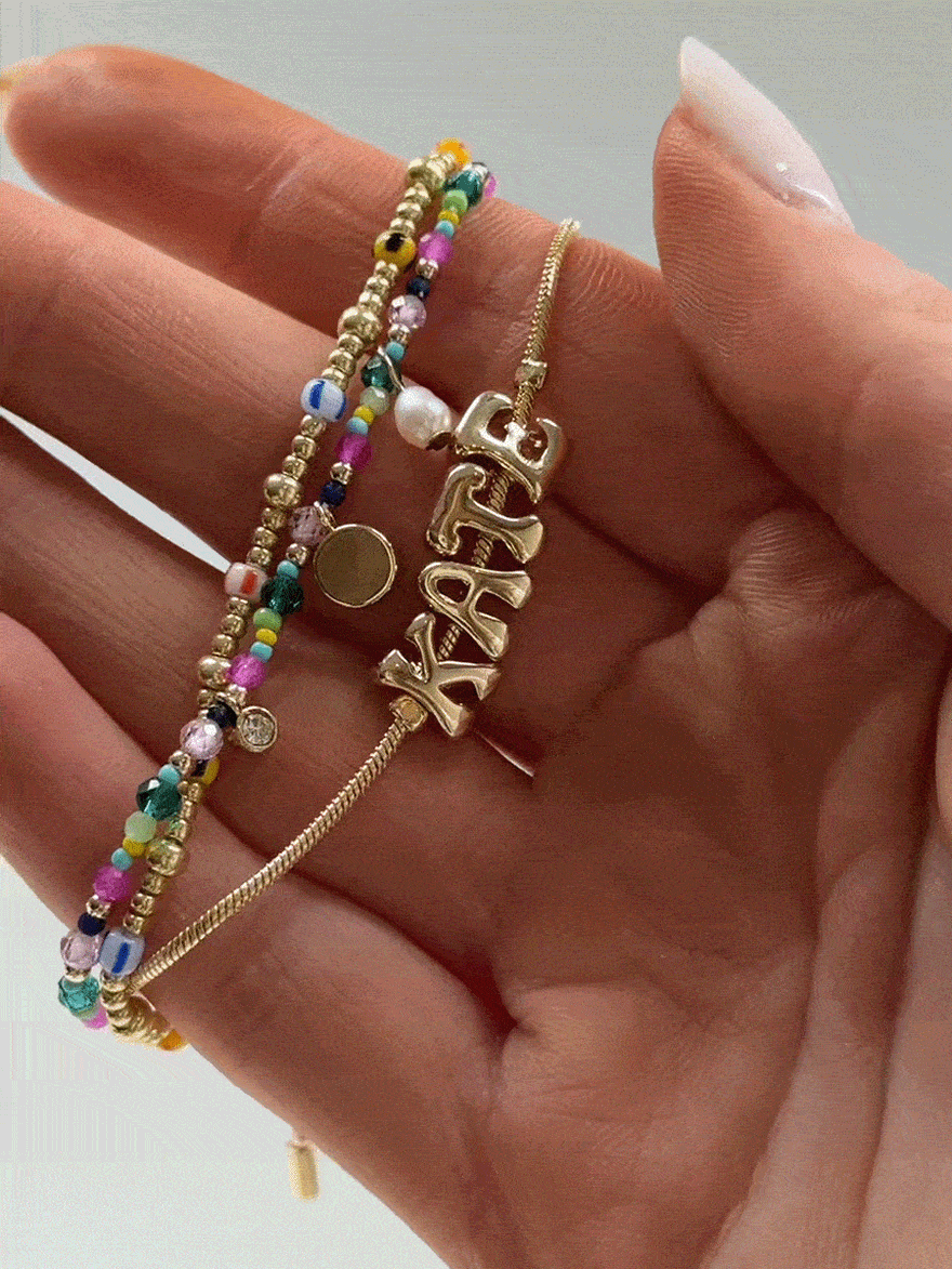 Rowan Semi-Precious Custom Layered Bracelet - St. Tropez