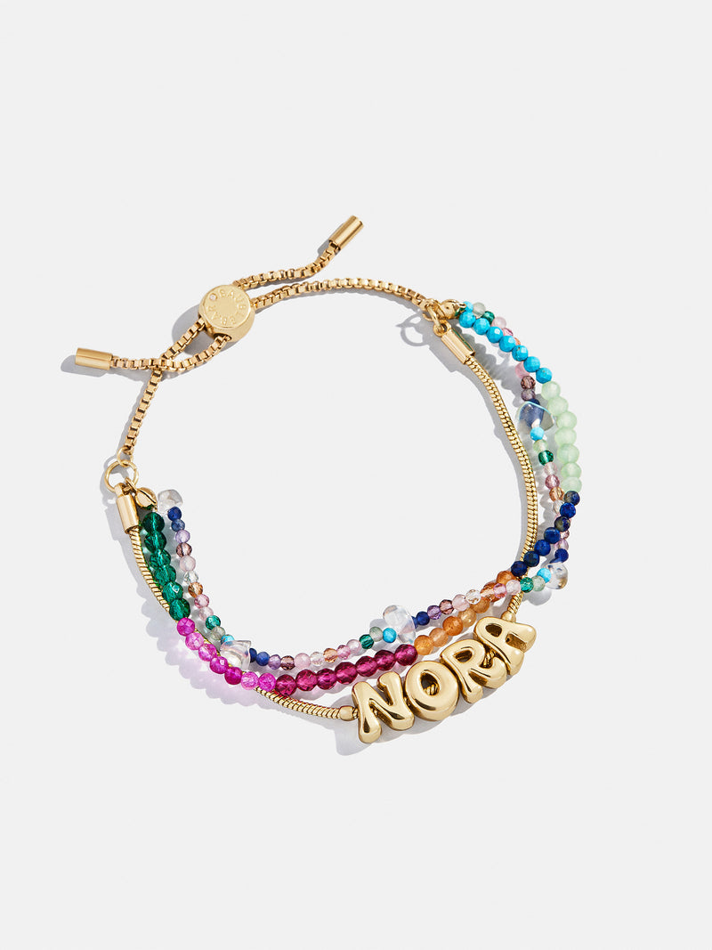 BaubleBar Rowan Semi-Precious Custom Layered Bracelet - Santorini - 
    Name bracelet with semi-precious strands 
  

