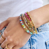 Rowan Semi-Precious Custom Layered Bracelet - Santorini