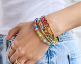 BaubleBar Rowan Semi-Precious Custom Layered Bracelet - Santorini - 
    Name bracelet with semi-precious strands 
  
